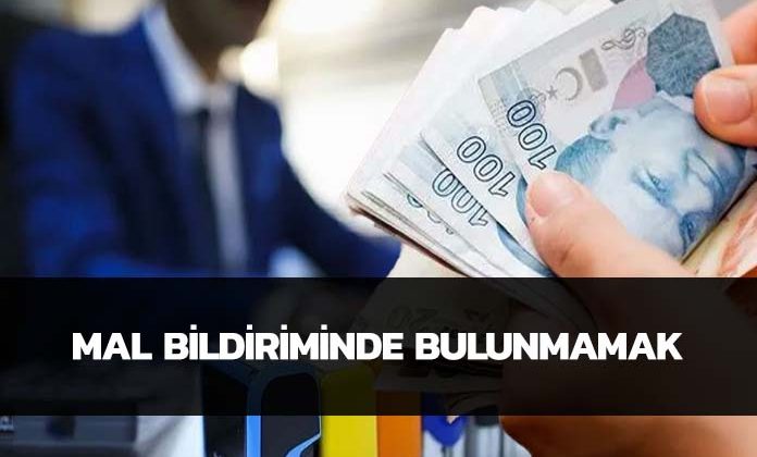 Mal bildiriminde bulunmayan memura verilen cezanın iptali. Mal bildiriminde bulunmamak.