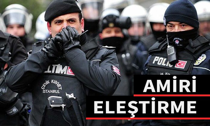 Amir ya da üstlerinin eylem veya işlemlerini eleştirmekten polise ceza.