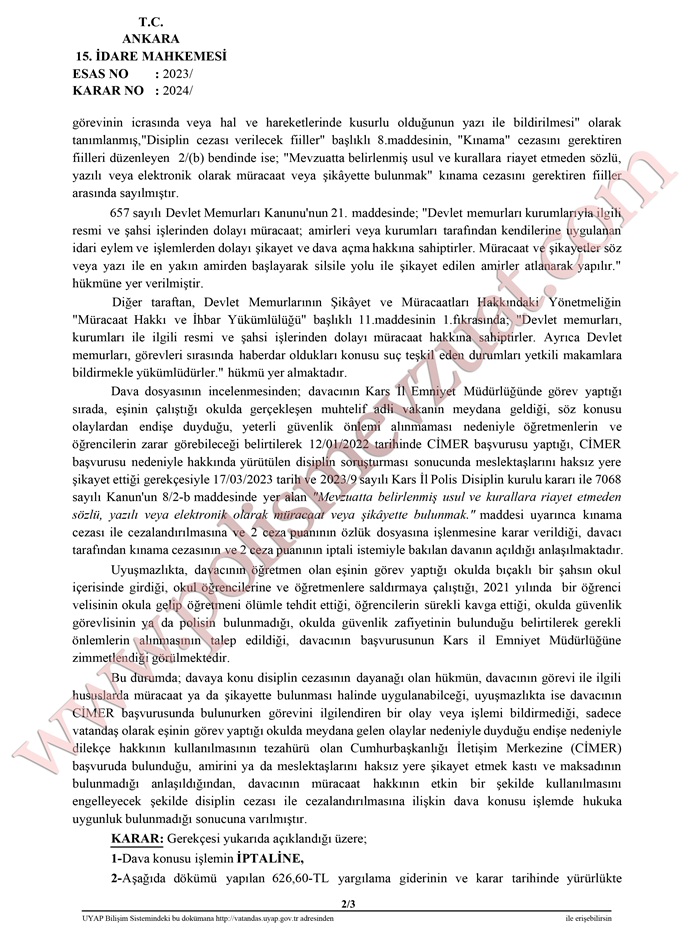 silsile yolu ile amirlerini şikayet etmek mevzuatta belirlenmiş kurallara riayet etmeden şikayet etmek